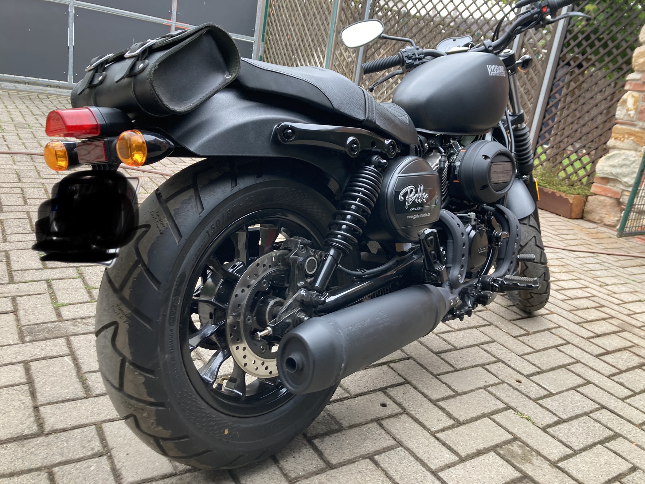 hyosung aquila 125 exhaust
